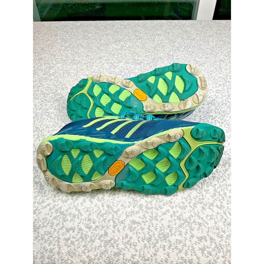 Merrell Bare Access Flex Trail Running Shoes Teal Lime Green Womens 6 Gorpcore - Picture 4 of 10